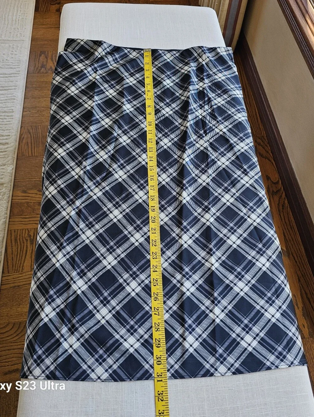 New! J. Crew Sz L Gwyneth Slip Skirt Black White Friday Plaid Check Bottom NWT